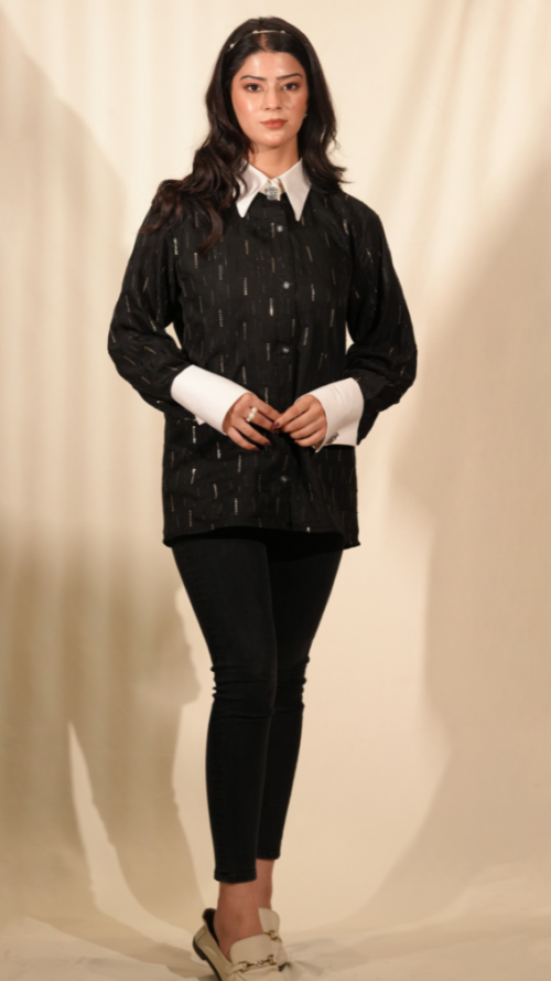 Hand-Embroidered Shirt